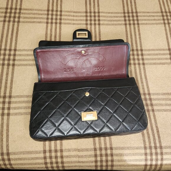Chanel Black 2.55 – 2005 Quilted Flap Bag, Authentic - Picture 5 of 16